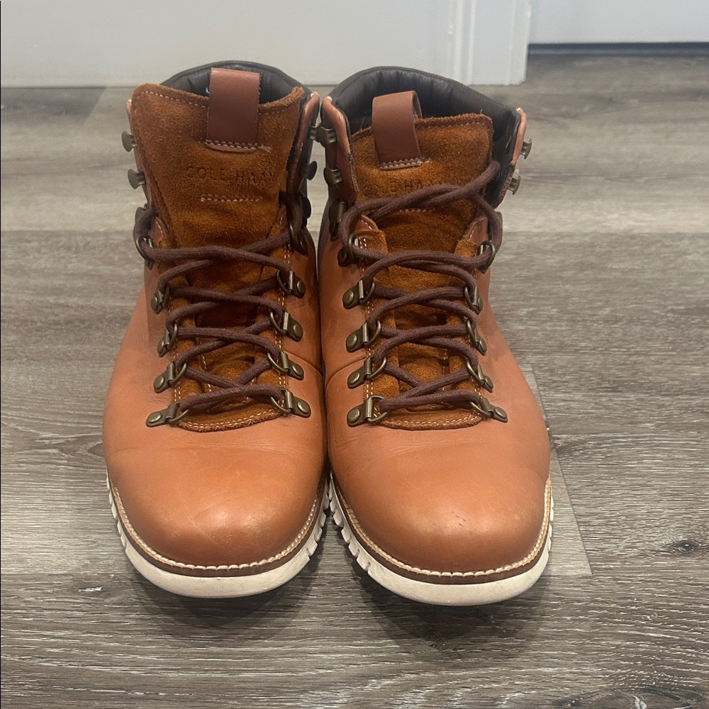 Cole Haan Zero Grand Men's Brown Leather Boots